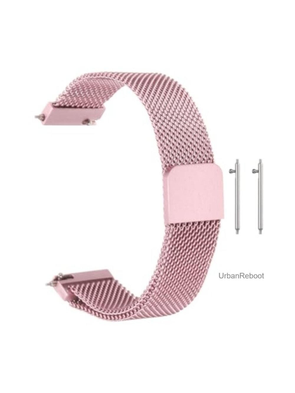 Stainless Steel Mesh Watch Band Quick Release Magnetic Buckle Men & Women